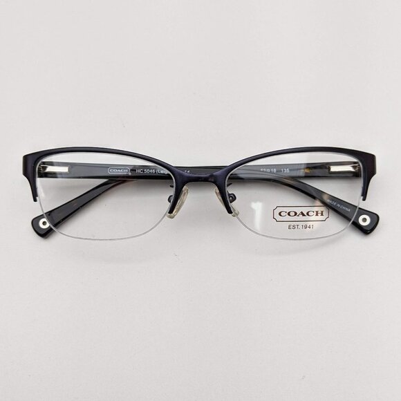 🕶️Coach HC5046 Leigh 9153 Eyeglasses 52/18 135 /KAI402🕶️​​ - Picture 1 of 6